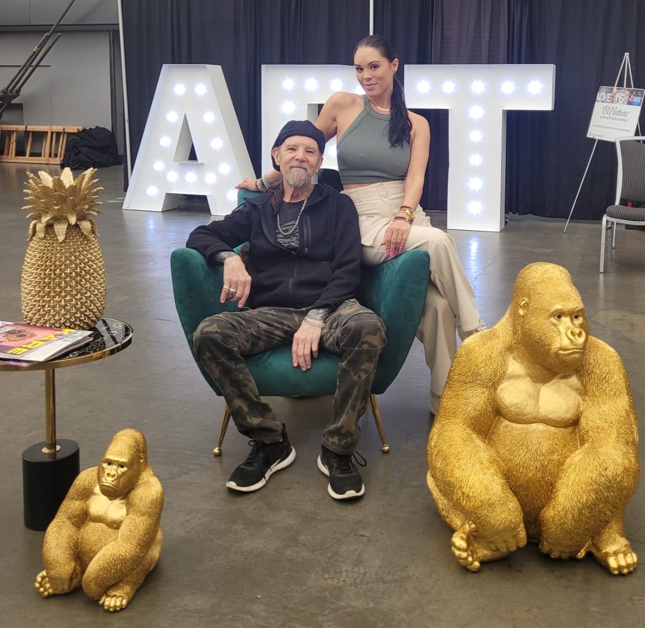 Ken and Alana at Art show